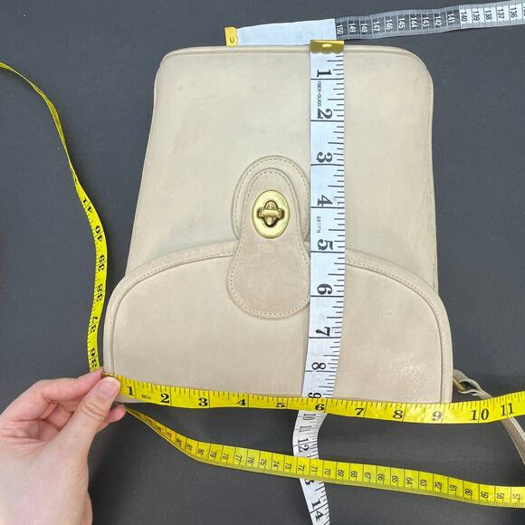 Vintage Coach Bradley Bucket Bag 9936 Bone USA 1995 - Picture 7 of 10